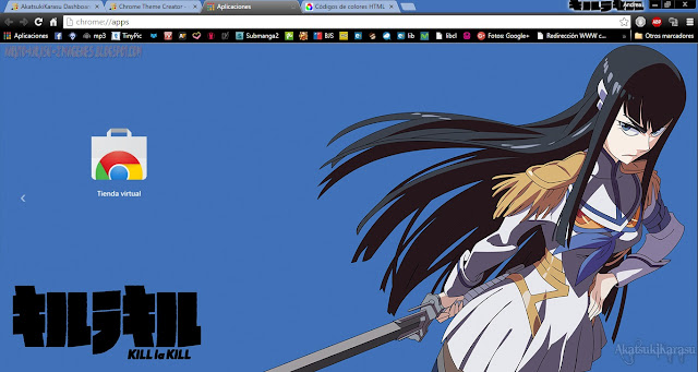 tema google chrome anime kill la kill