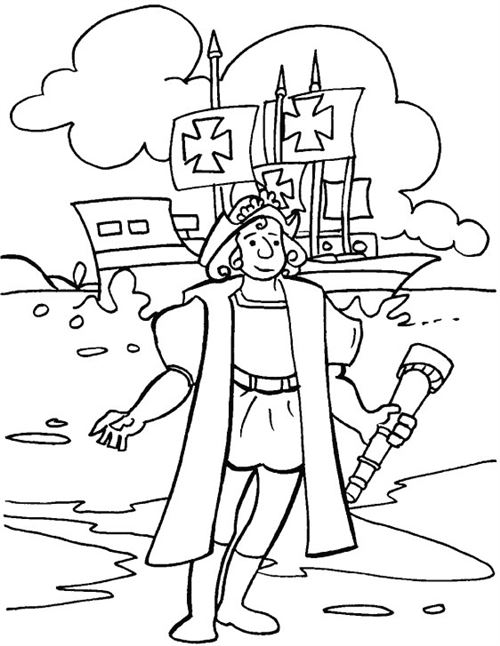 Free Online Columbus Day Coloring Pages