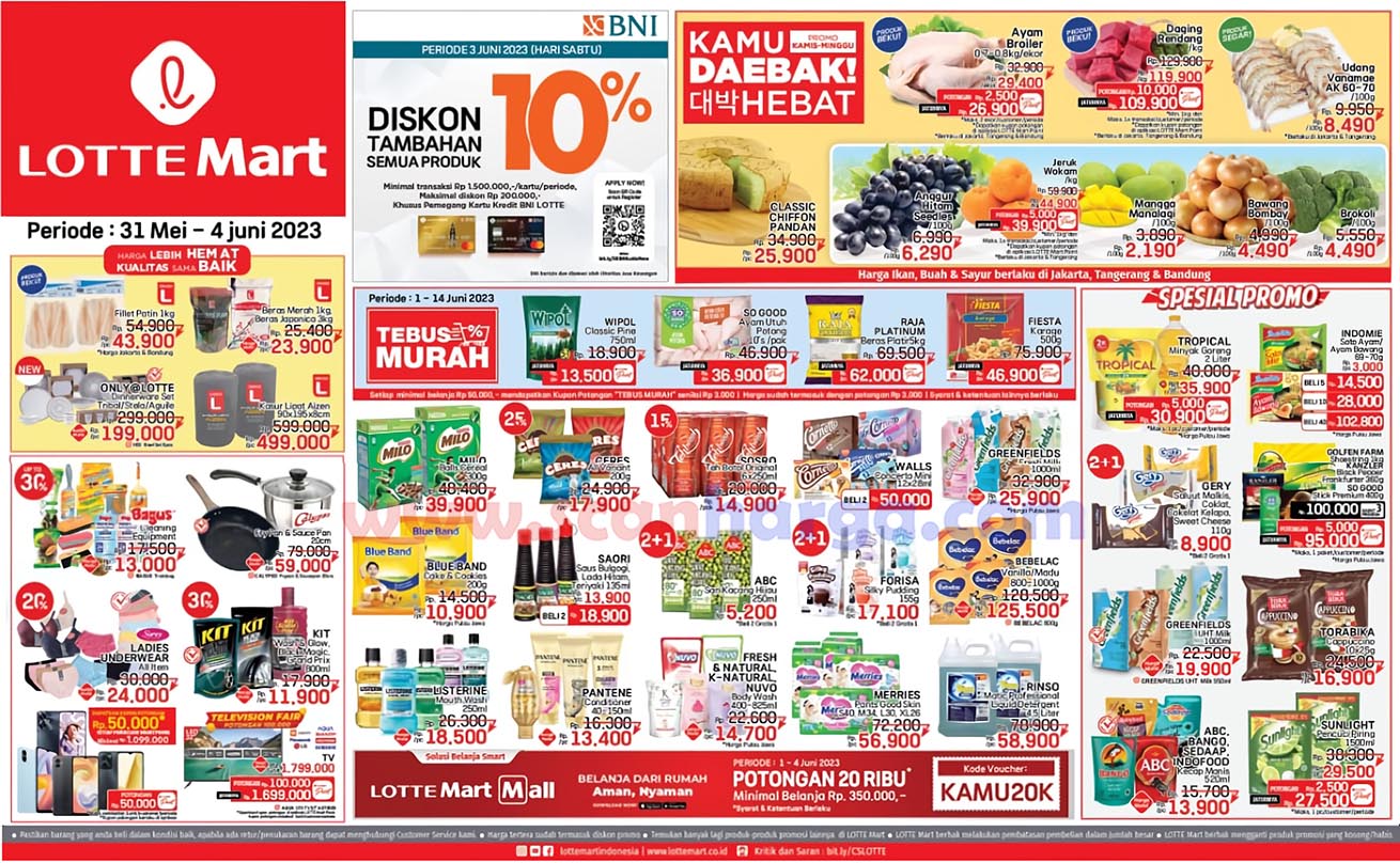 Katalog Promo JSM Lottemart Weekend Periode 31 Mei - 4 Juni 2023