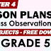 GRADE 5 LESSON PLANS for Class Observations (Quarter 4)