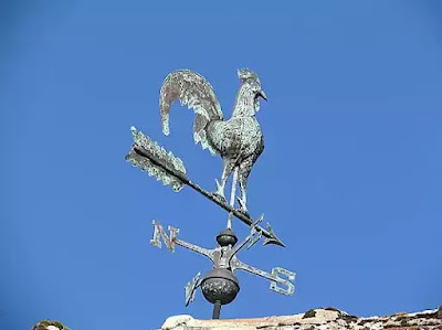 veleta de viento con el gallo francés