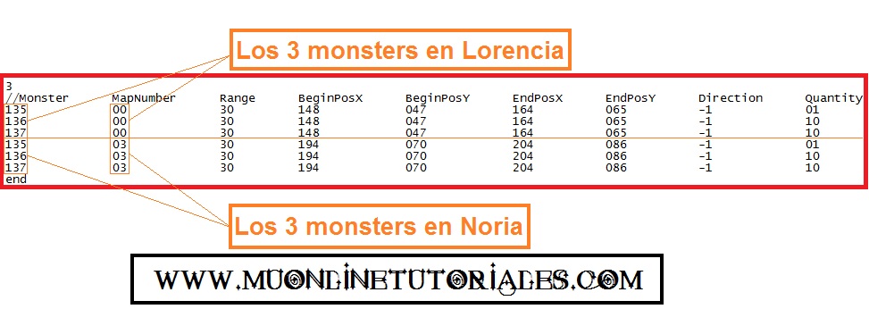 Visualizando el monstersetbase