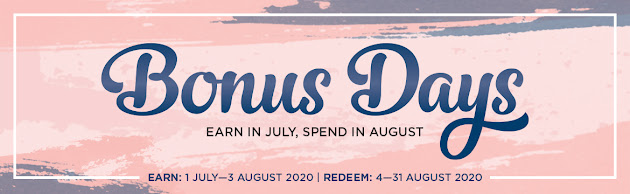 bonus days, earn in july, spend in august