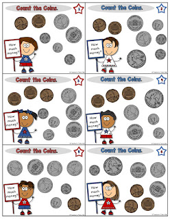  Coin Counting Task Cards Example