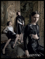 Set in building symbol of Sicilian baroque,Palazzo Valguarnera-Gangi, Valenino's Fall/Winter 2012-13 Ad captures a sophisticated, romantic atmosphere with a subtle darkness that characterizes the new collection.