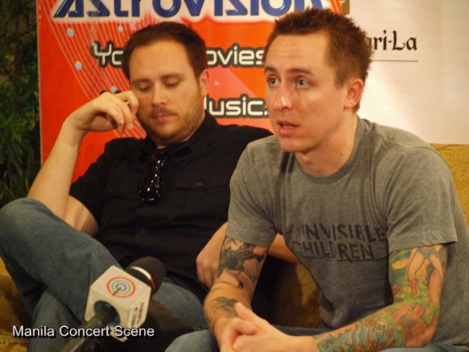 Yellowcard press con in Manila photos