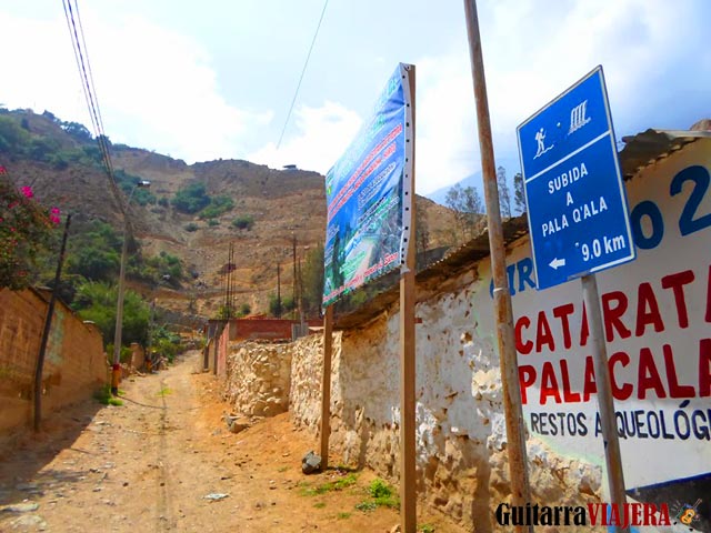 Camino a la cascada de Palacala