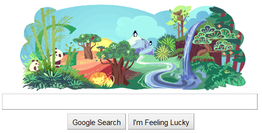 earth day 2011 google doodle. Earth Day and the Google