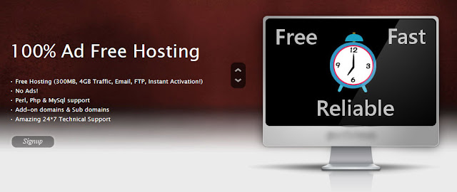 100% Ad Free Hosting