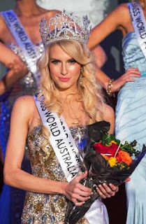 Foto Erin Holland Pemenang Miss World Australia 2013