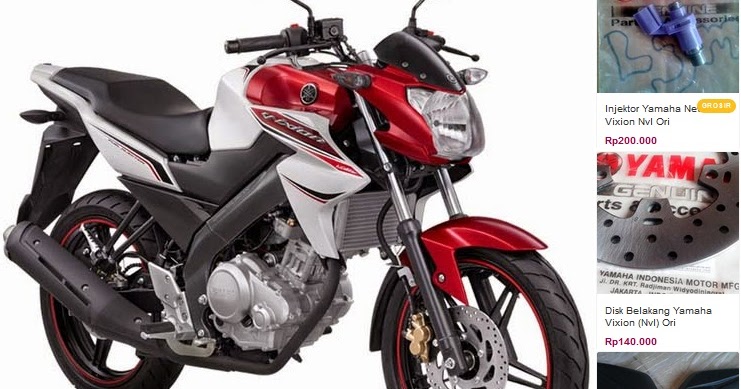 Daftar Harga Sparepart Yamaha Vixion Old New Vixion 