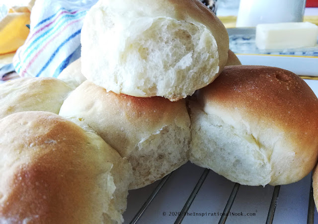 Soft, white, dinner rolls