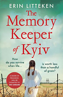 book cover of historical fiction novel The Memory Keeper of Kyiv by Erin Litteken