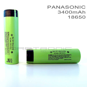 18650 Panasonic 3400mah NCR18650B specifications datasheet 