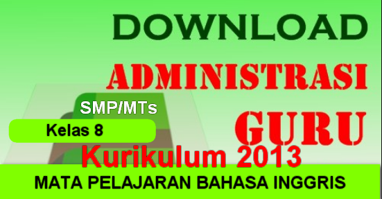 Download Manajemen Bahasa Inggris K13 Smp/Mts Kelas 8