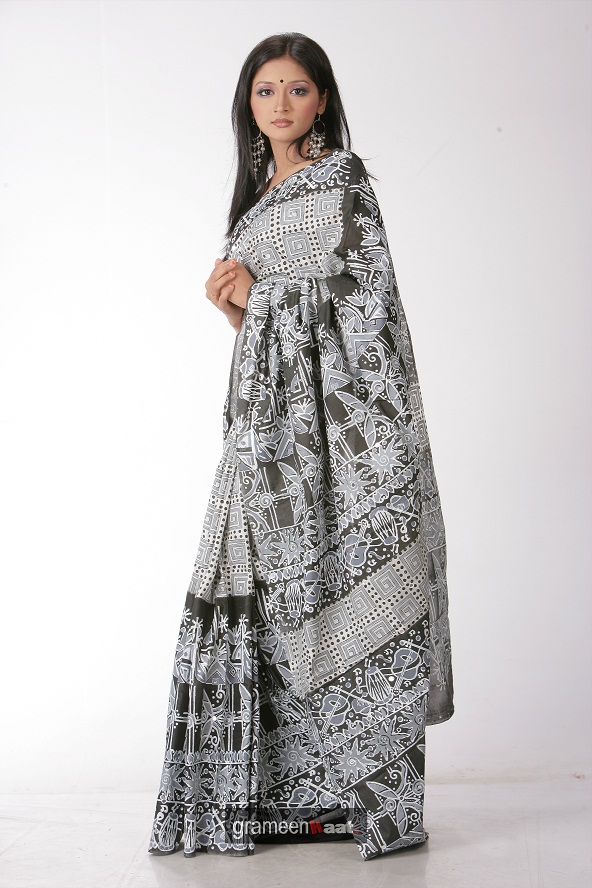grey saree gray color dress
