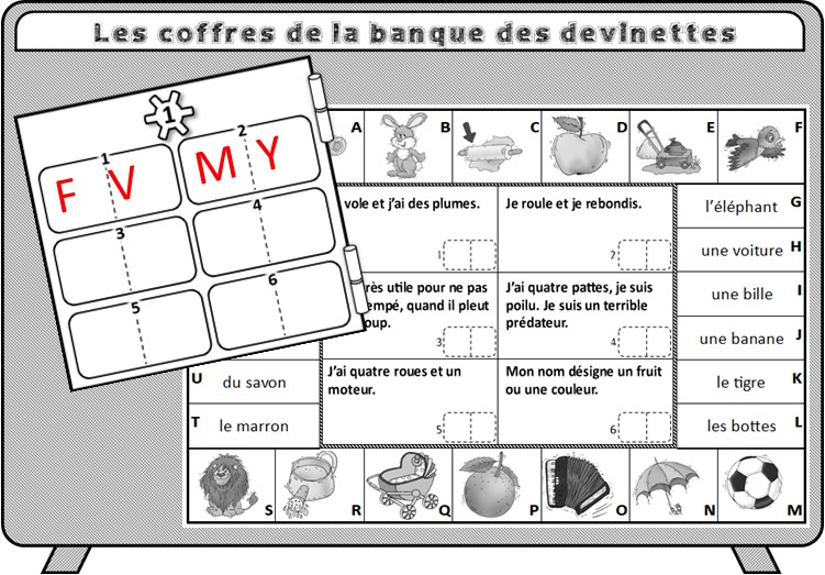 Ipotame Tame Jeu De Lecture Comprehension De Devinettes