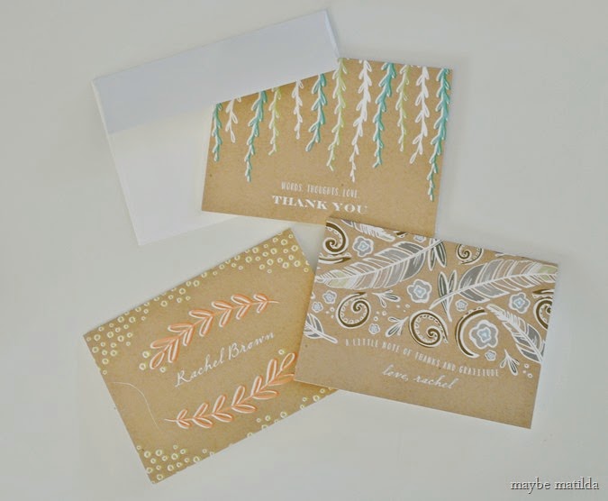 Writing a lovely thank you note
