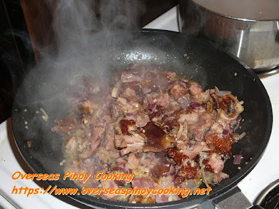 Pinoy Ham Bone Macaroni Soup Cooking Procedure