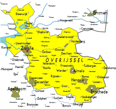 Map of Overijssel Province City