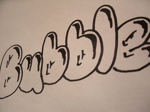 Graffiti Alphabet Bubble Sketches