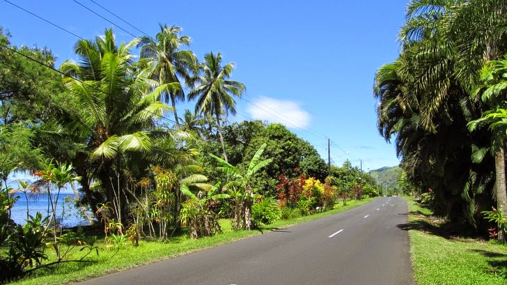 Route de ceinture à Tahiti