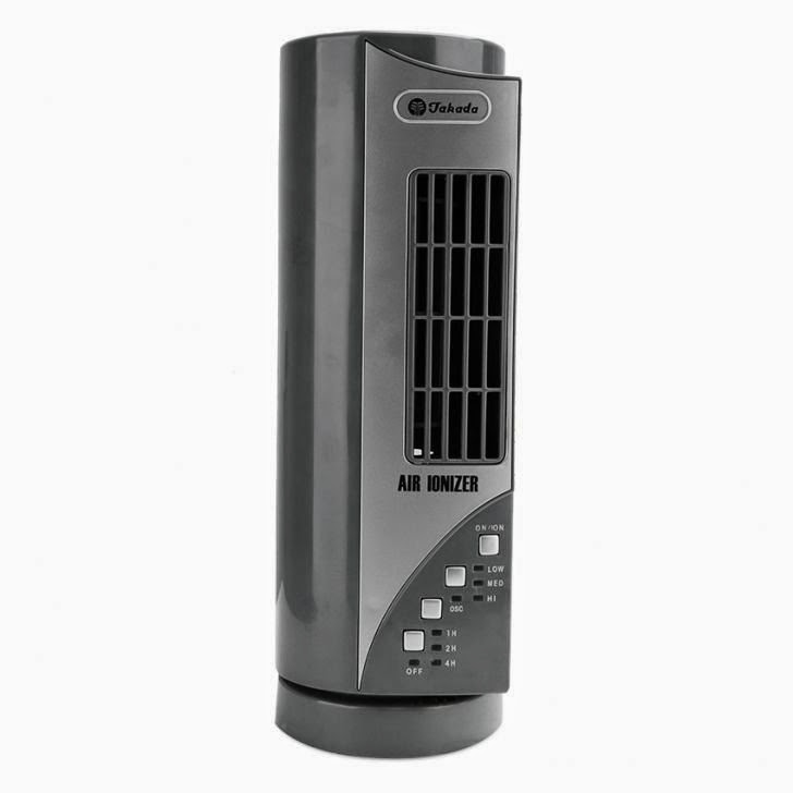 Takada ISB-333 Desktop Air Purifier-Ionizer Silver