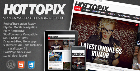 Hot Topix v2.1 - Modern Wordpress Magazine Theme