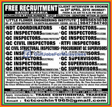 Free job recruitment for KSA