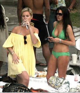 Lindsay Lohan - Bikini Candids at The Beach