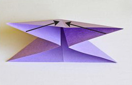 Langkah 5 origami kupu-kupu
