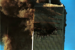 Twin Tower Being destroyed