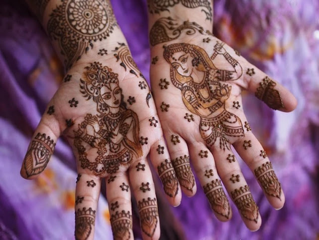 Radha Krishna Name Mehndi Design Radha Krishna Name Mehndi Design
