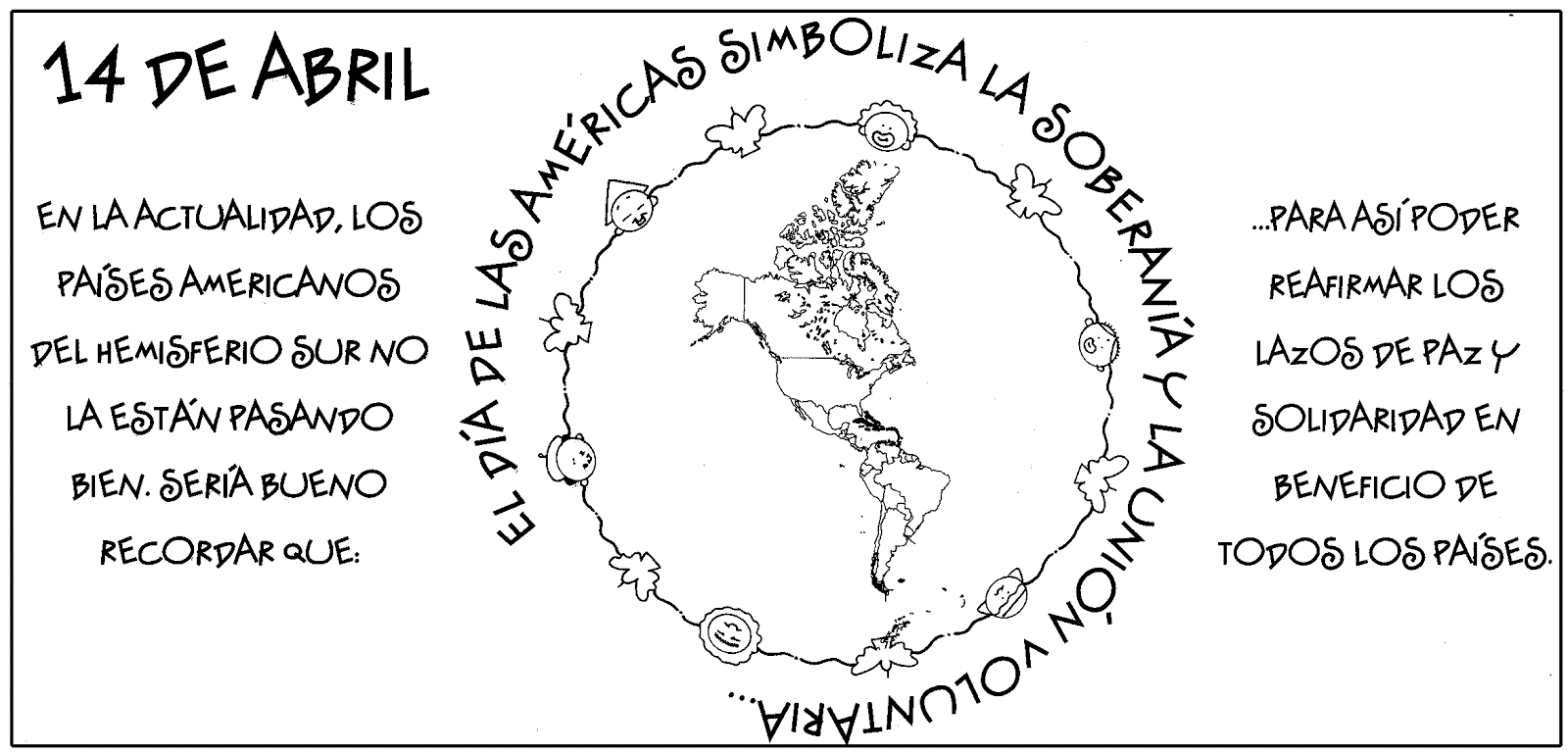 Material Educativo Para Maestros Dia Del Panamericanismo O De Las