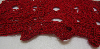 Sweet Nothings Crochet free crochet pattern blog ; photo showing stitch detail for the bandana