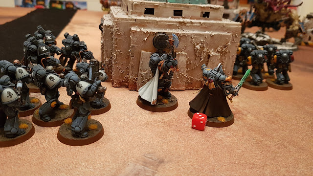 Warhammer 40k battle report - custom Maelstrom of War mission - 1000 points - The Scourged vs Space Wolves.