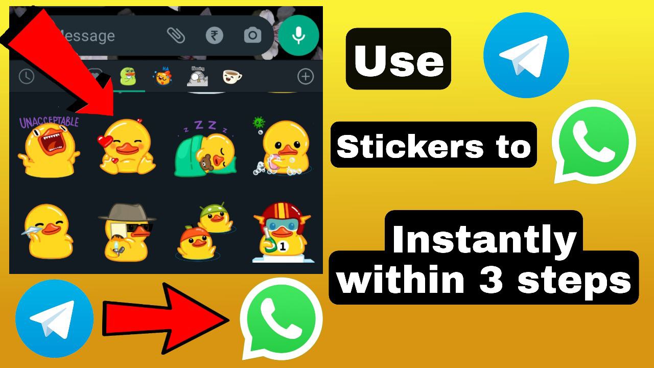 How to use Telegram animated stickers in Whatsapp in 3 steps 2022 | telegram  stickers download for Whatsapp