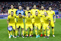 F. C. ROSTOV - Rostov del Don, Rusia - Temporada 2016-17 - César Navas, Soslan Dzhanaev, Vladimir Granat, Aleksandr Erokhin, Miha Mevlja y Sardar Azmoun; Aleksandru Gatcan, Christian Noboa, Dmitriy Poloz, Fyodor Kudryashov y Timofei Kalachev - ATLÉTICO DE MADRID 2 (Anton Griezmann 2) F. C. ROSTOV 1 (Sardar Azmoun) - 01/11/2016 - UEFA Champions League, fase de grupos - Madrid, estadio Vicente Calderón - En el minuto 93, Griezmann marca el gol de la victoria, que le da el pase al Atlético a la siguiente fase