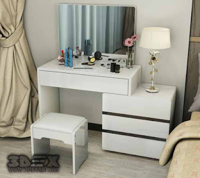 Latest modern dressing table designs for small bedroom interiors 2018 