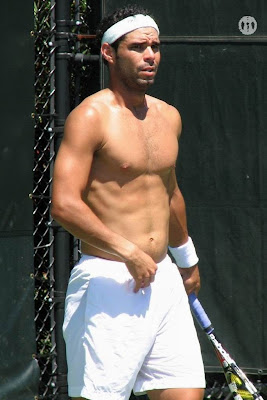 Alejandro Falla Shirtless at Miami Open 2007