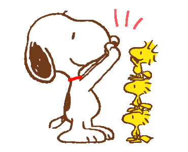 Line Official Stickers Snoopy Woodstock Example With Gif Animation