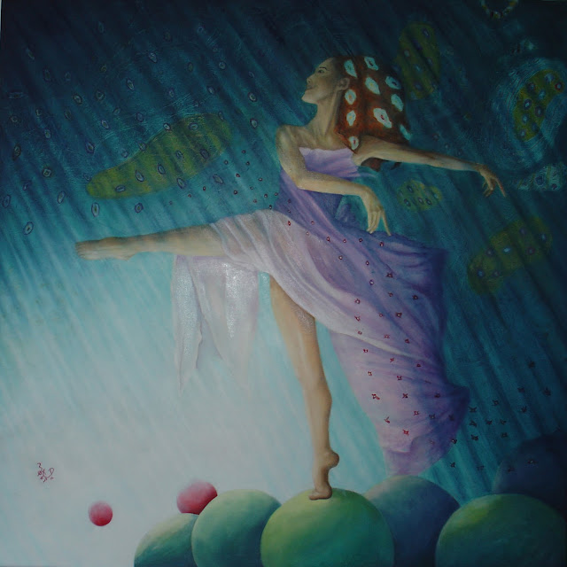 ballerina oilpainting by fora