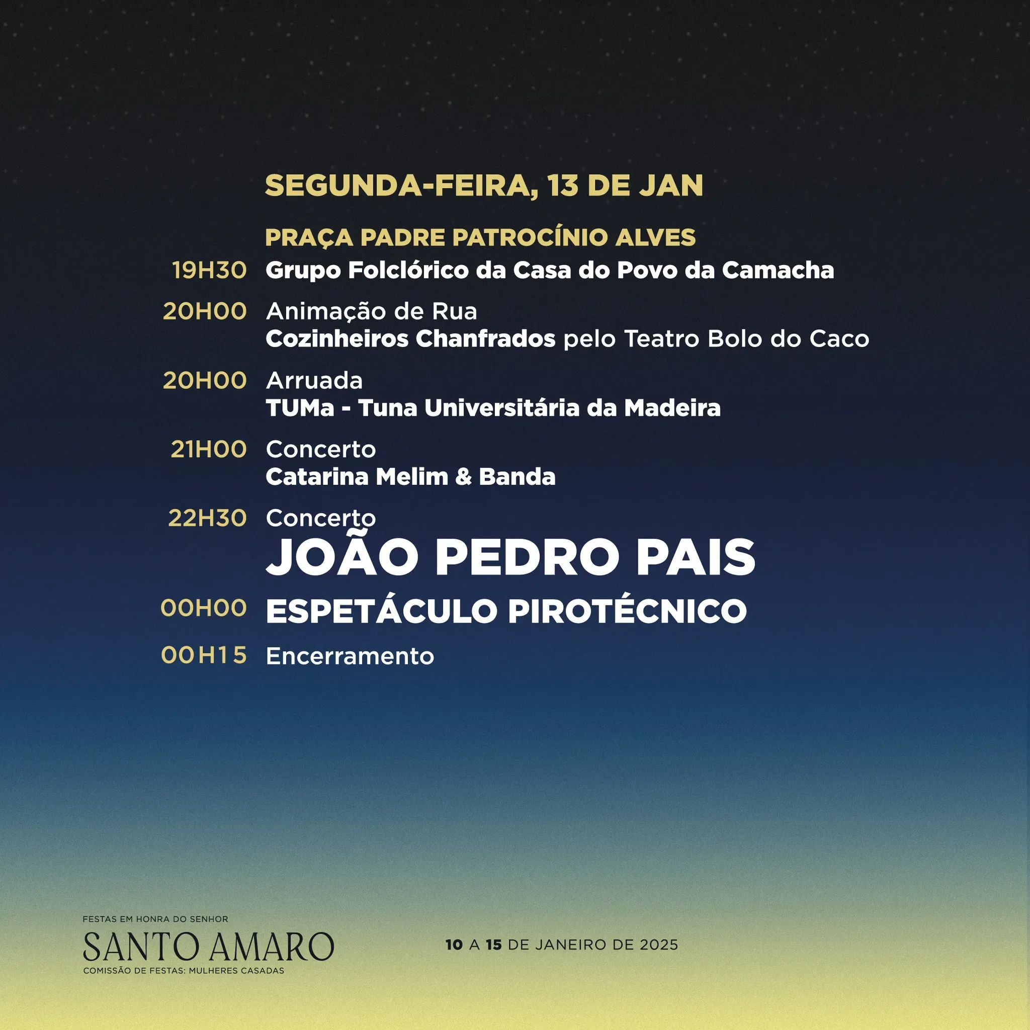 Festa de Santo Amaro 2025 Santa Cruz
