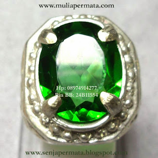 Jual Batu Cincin, Cincin Batu Permata, Batu Tektite, Green Tektite