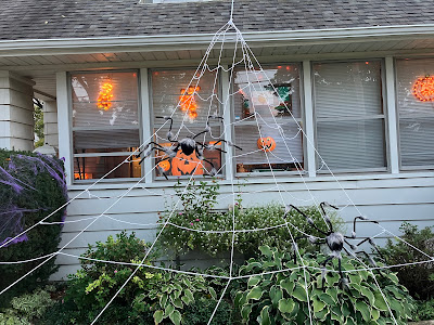 spider web halloween decoration