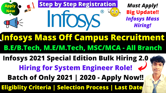 Infosys Off Campus Drive 2021