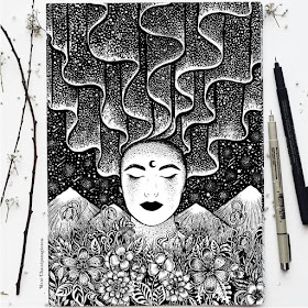 06-Aurora-Meni-Chatzipanagiotou-Fantasy-and-Surrealism-in-Ink-Illustrations-www-designstack-co