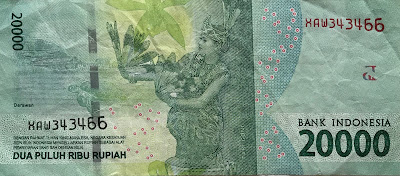 20000 Rupiah Indonesia banknote