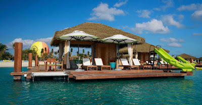 Floating Cabanas at Royal Caribbean's Private Island Coco Cay Bahamas