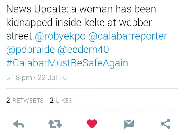 Update: Keke Napep Driver Kidnapped A Woman At Webber Street In Calabar South